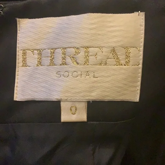 Thread Social black halter dress size 0 - Picture 8 of 11